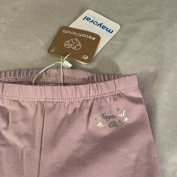 Mayoral pink/purple leggings 9m - Picture 2 of 3